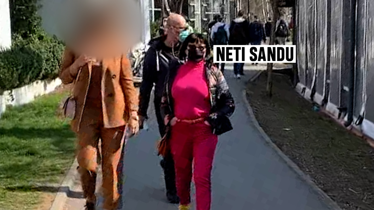 Neti Sandu, "undercover", la o plimbare în parc