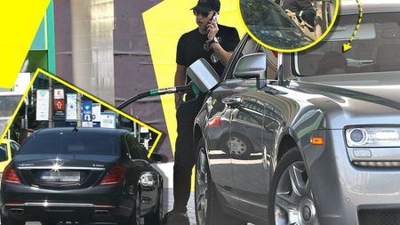 Reghe & Prodanca au blocat o benzinărie cu Rolls-ul și Maybach-ul de 550.000 €!