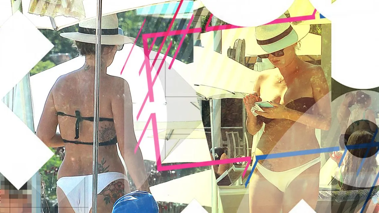 Fosta soție a patronului lui Dinamo și-a etalat formele și tatuajele la piscină!