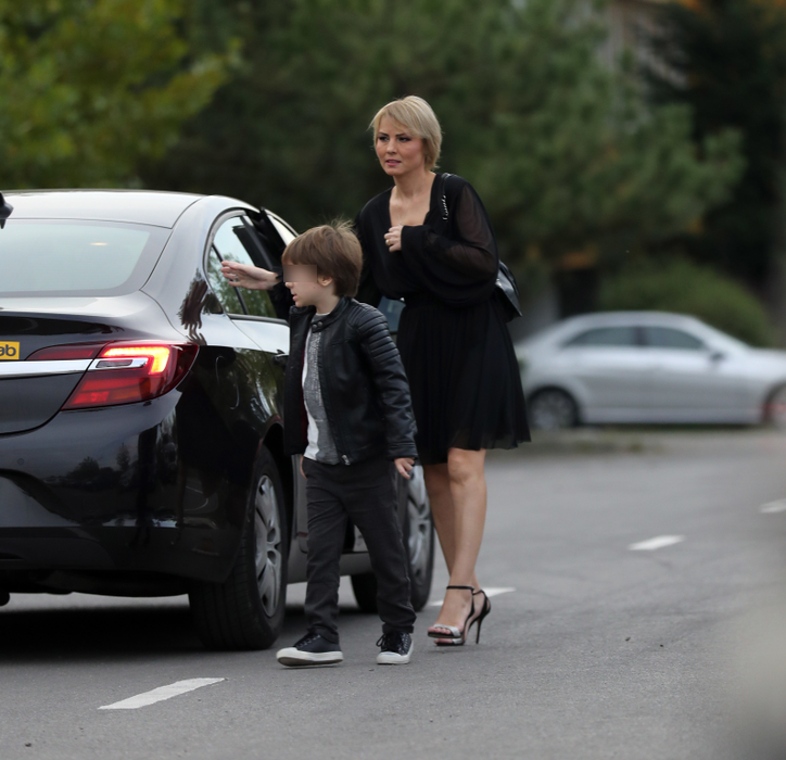 Dan Capatos a venit cu familia la botez