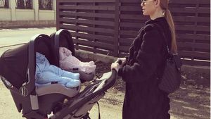 Marina Dina a ales pantofii pe care îi va purta la botezul gemenilor. "Nu sunt aşa de confortabili!"
