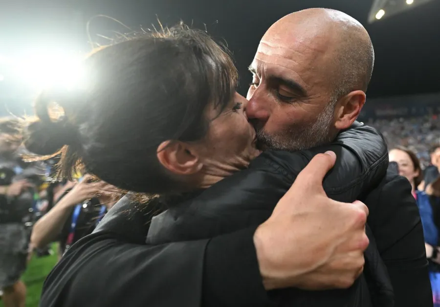 Pep Guardiola și Cristina Serra. Sursă foto: Profimedia