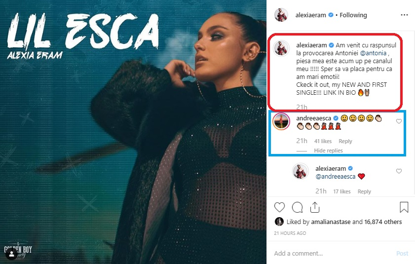 Alexia Eram s-a lansat în muzică! Prezentatoarea de la Pro TV este mândră de piesa de debut a fiicei sale, “LIL ESCA”