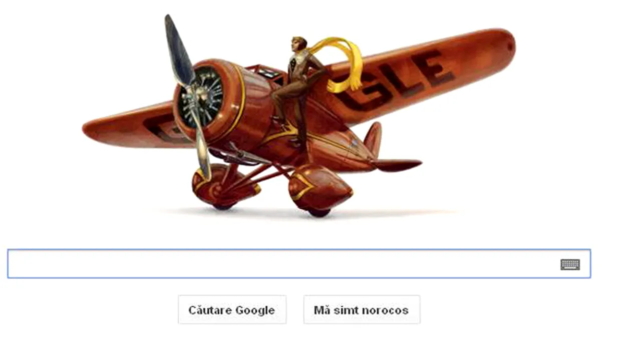 Google o omagiaza pe aviatoarea Amelia Earhart, prima femeie pilot care a traversat Atlanticul