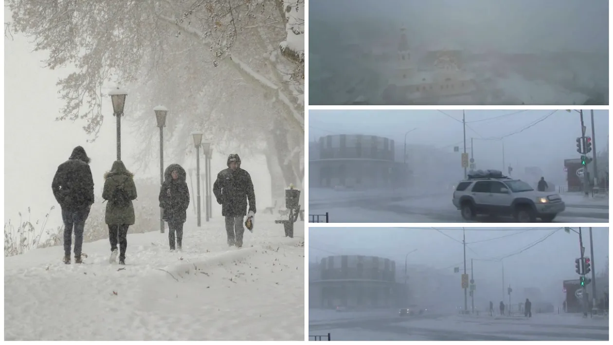Decembrie a adus temperaturi de -61 de grade. Cum arată viața la 10.000 de km de București, în orașul Iakutsk
