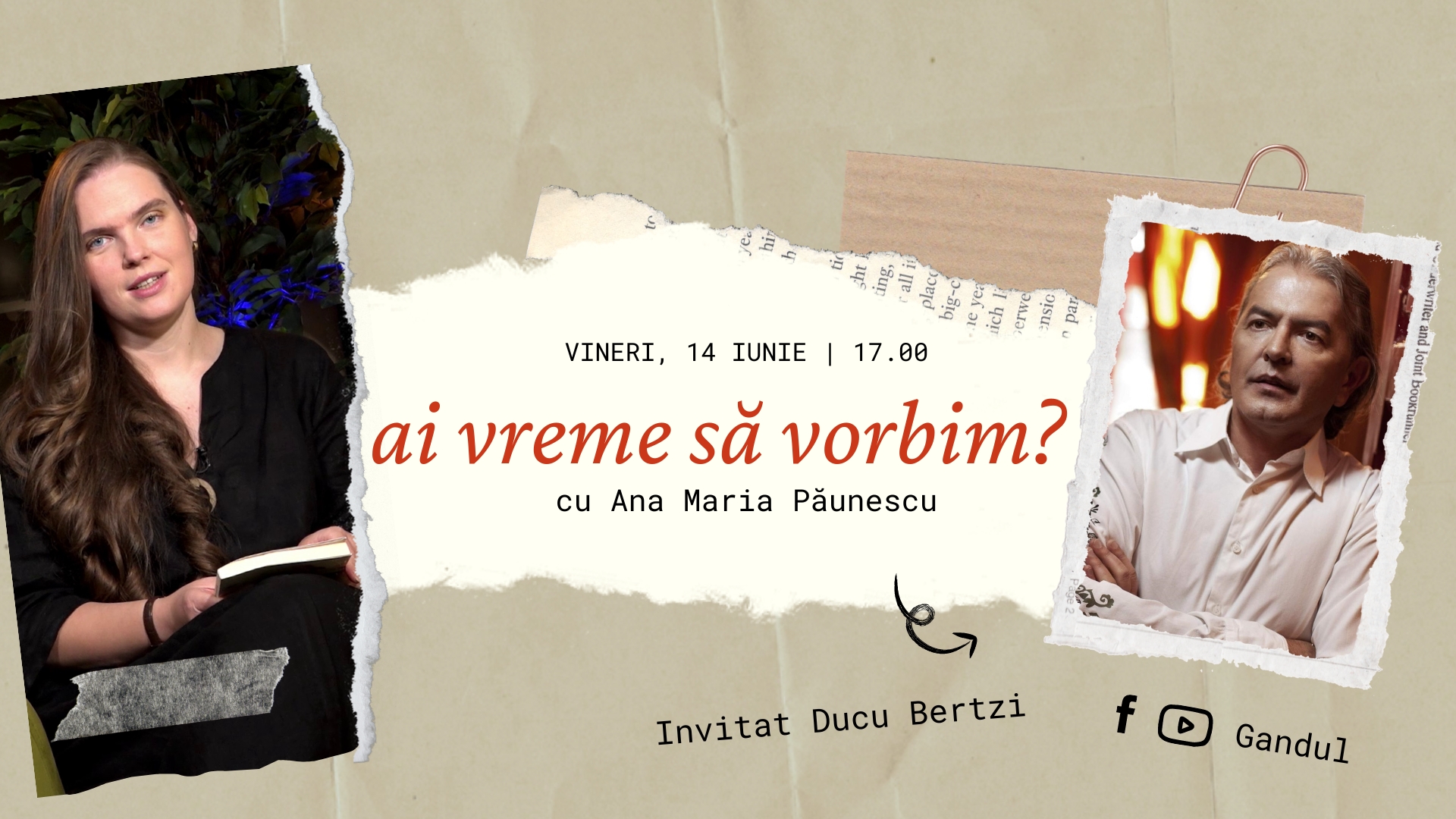 Mărturie, cu Ducu Bertzi, live pe Gândul, vineri 14 iunie 2024, de la ora 17:00