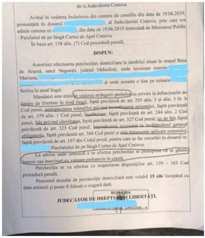 Document-bombă în cazul Sorinei, fetița de 8 ani târâtă cu mascații! Procuroarea nu avea dreptul să o ia