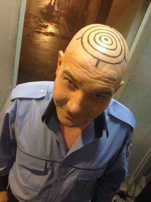 Polițistul Poponeț, personajul interpretat de Justinian Radu