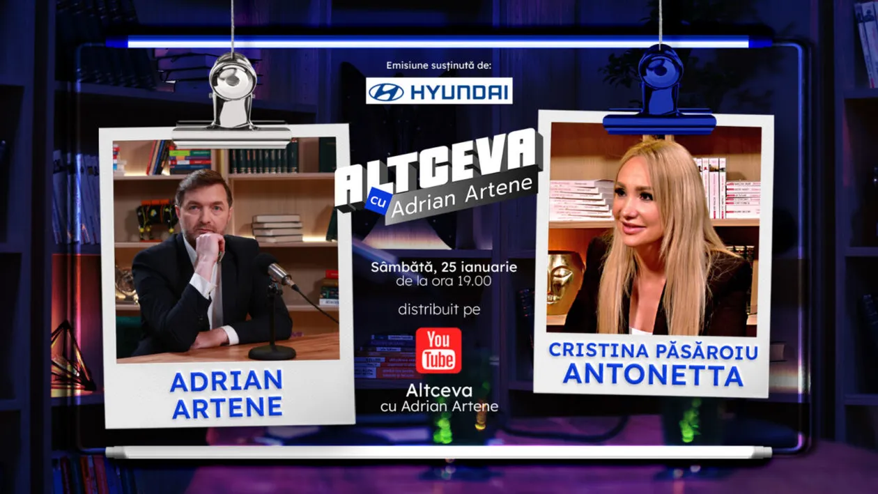 Cea mai virală voce din România, CRISTINA ANTONETTA PĂSĂROIU: ”M-am născut moartă și apoi...” Povestea miracolelor din viața artistei, EXCLUSIV, la Altceva cu Adrian Artene