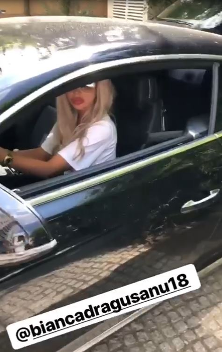 Bianca Drăgușanu parchează Bentley-ul