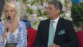 Maria Constantin şi Marcel Toader, prima apariţie publică după ce blonda a fost filmată în ipostaze intime cu un prezentator TV