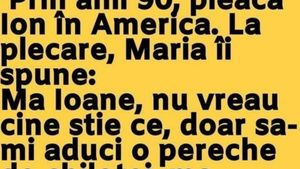 Bancul de duminică. Prin anii 90, pleacă Ion în America