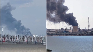 Explozie de proporții lângă o luxoasă stațiune de pe malul Mării Negre. Incendiu la rafinăria Petromidia
