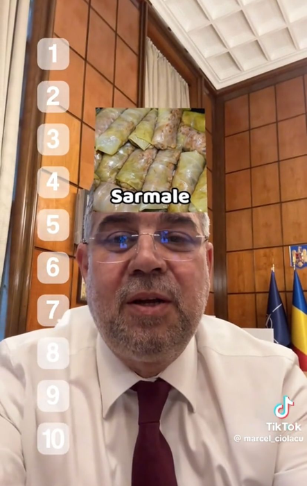 Marcel Ciolacu a făcut topul preferințelor culinare pe TikTok.