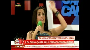 SCENE INCREDIBILE LA CANCAN TV Zavoranca a vrut sa-i rupa capului lui Baldovin, dar a fost la un pas sa isi franga gatul!