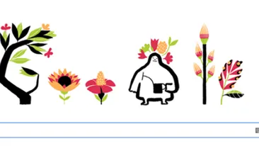 Astazi este echinoctiu de primavara! Google a creat un logo special pentru a marca inceputul primaverii astronomice