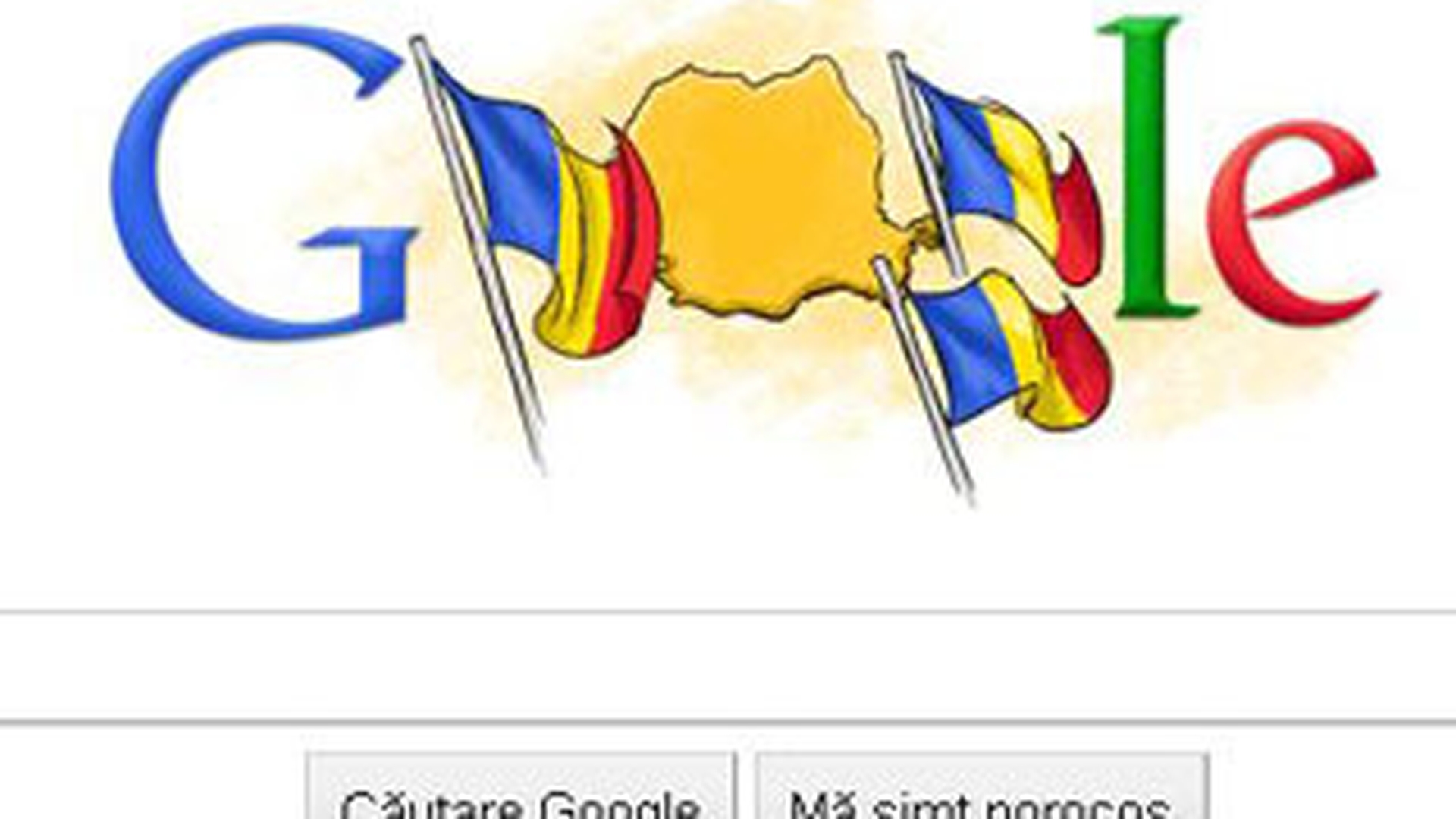 Ziua Nationala a Romaniei este celebrata si de Google cu un logo special