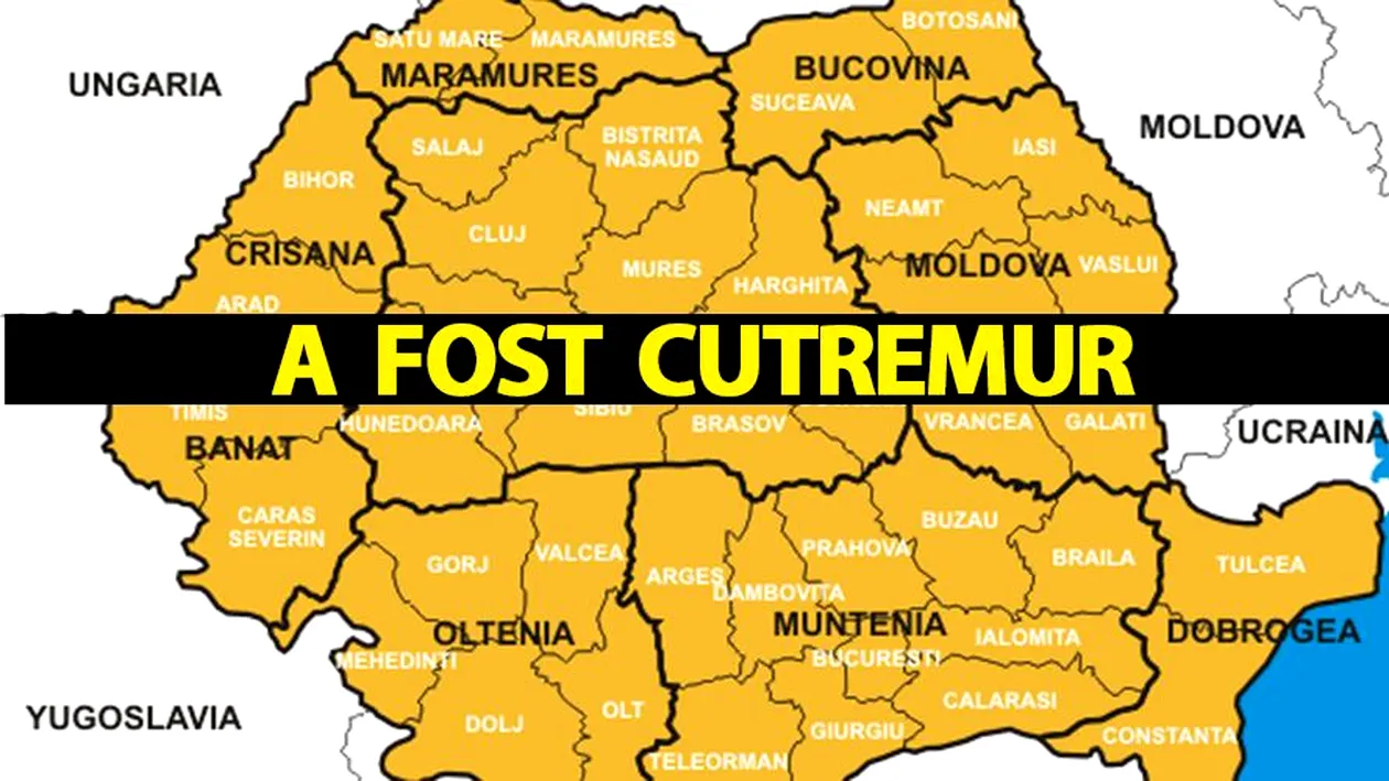 Cutremur neobișnuit azi-noapte, în România, la ora 00:28. Lista orașelor afectate