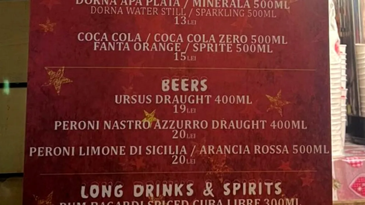 Cât costă o bere la draft, la Târgul de Crăciun din Piața Constituției. Bucureștenii au crezut că este o eroare