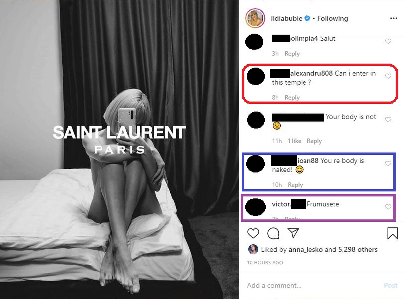 Lidia Buble, pozată complet goală! Ce mesaj revoltător i-a lăsat un internaut și cum a reacționat artista