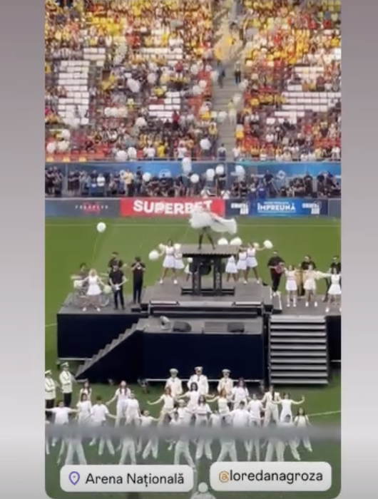 Loredana Groza pe Arena Națională/foto: Instagram