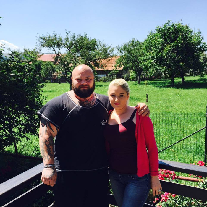 Daniel Chiraş, alături de soţia sa, Roxana