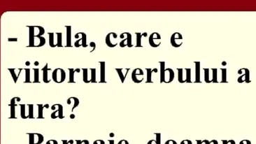 BANC | Bulă, care e viitorul verbului 'a fura'?