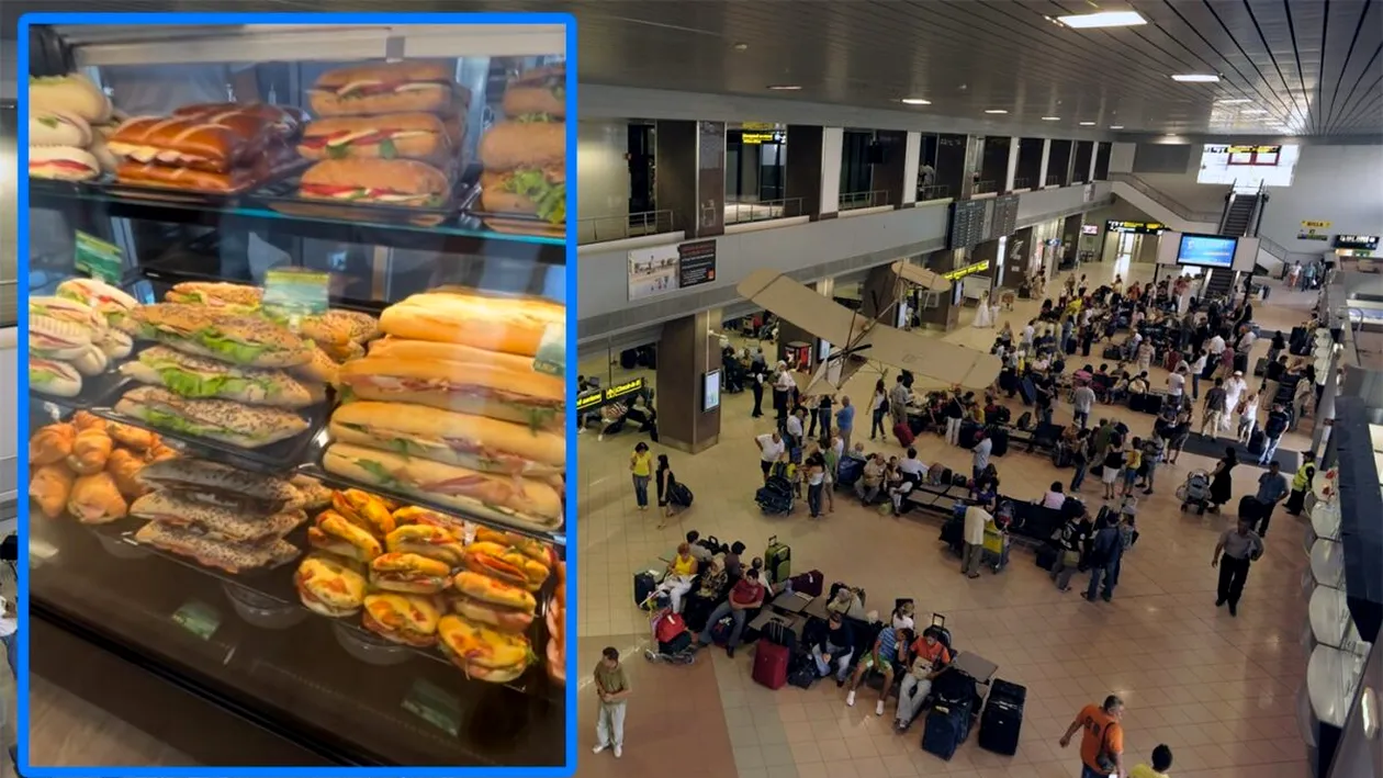 Suma uriașă plătită de un bucureștean pentru un sandwich, în Aeroportul Otopeni: L-am luat în 3 rate