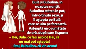 BANC | Bulă și Bubulina, în noaptea nunții: "Hai, că nu mai pot aștepta!"