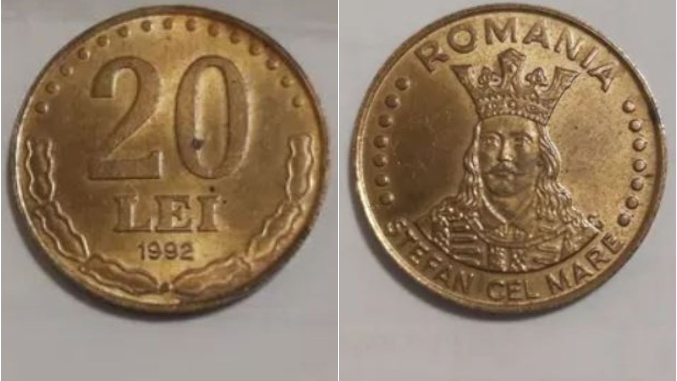 O mai ai acasă? Prețul ireal la care se vinde o monedă de 20 de lei din 1992