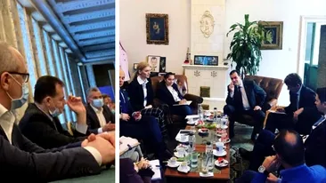 Ludovic Orban, gafă după gafă! Cum a fost surprins premierul într-o sală de ședințe a Guvernului după poza în care bea și fumează în biroul său