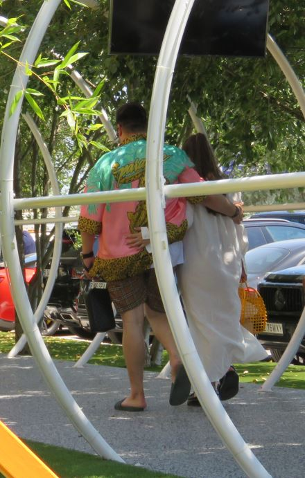 Gabi Oprea Jr., alături de soția lui, Davida