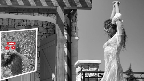 Anna Lesko, fotografiată complet goală în piscină! Doar o rochie transparentă îi acoperea corpul înainte să intre în apă
