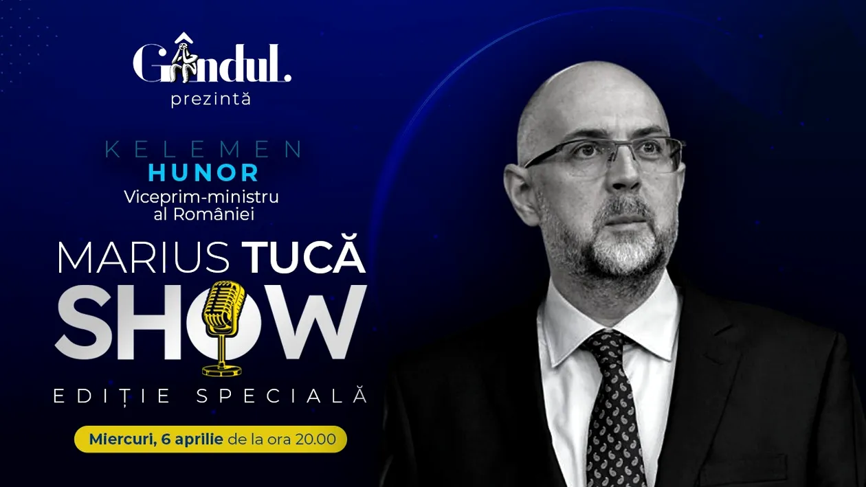 Marius Tucă Show începe miercuri, 6 aprilie, de la ora 20.00, live pe gandul.ro cu o nouă ediție specială