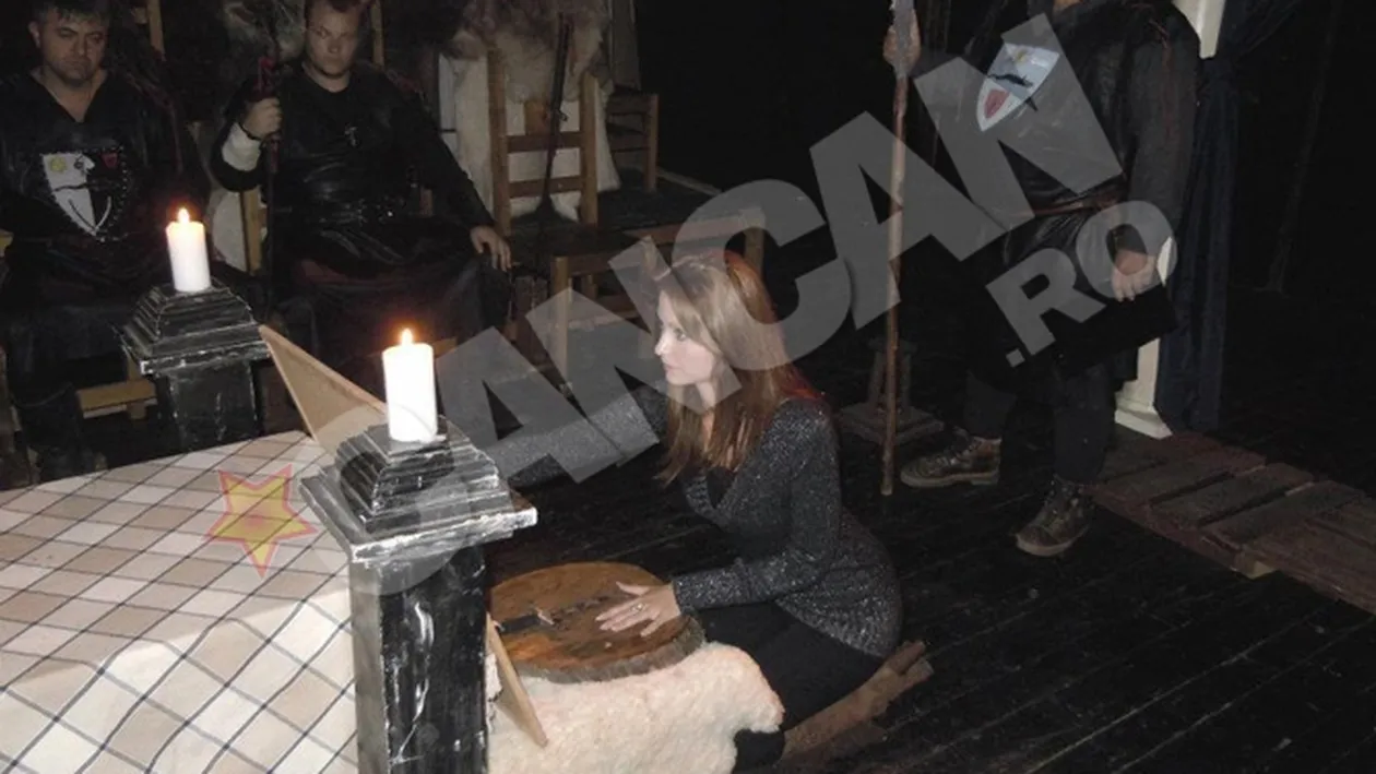 Gerard Depardieu a propulsat-o in cariera artistica! Miss Facebook, Iulia Mladin, a devenit lupoaica intr-un ordin cavaleresc