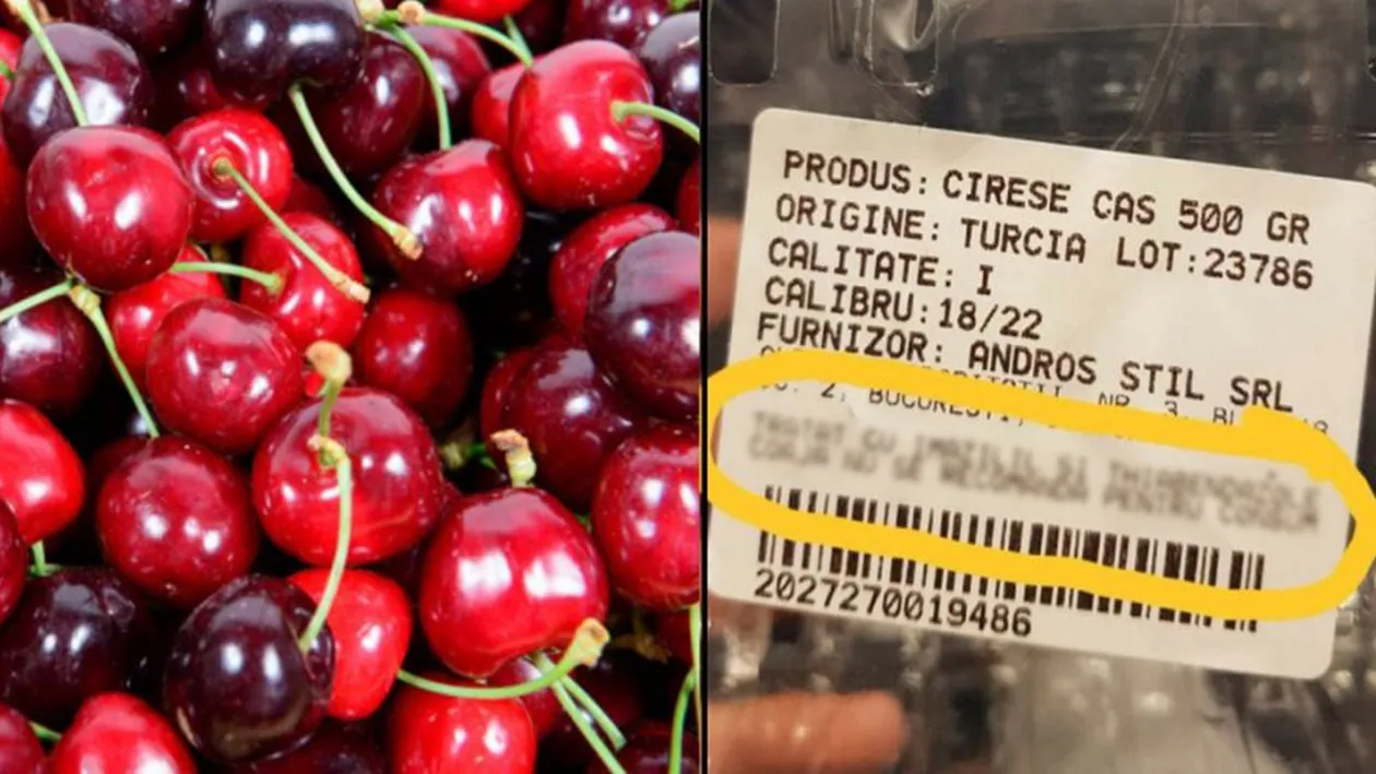 Răsturnare de situație în cazul cireșelor din Turcia! Ce s-a descoperit că ar conține de fapt