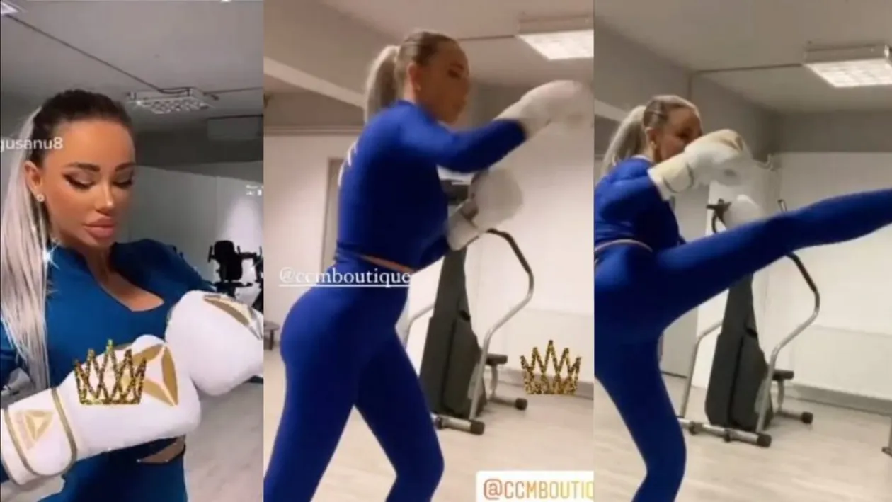Atenție, Daria! Nu-i de glumit cu Bianca Drăgușanu! S-a apucat de kickboxing și lovește năprasnic