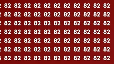 Test de inteligență | Poți vedea unde se ascunde numărul 28 printre multitudinea de 82, în doar 5 secunde?