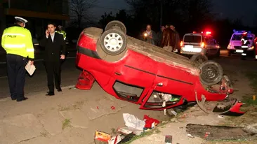 Trei raniti intr-un accident rutier produs de un sofer brailean beat!