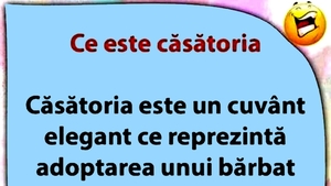 Bancul începutului de octombrie | Definiția căsătoriei
