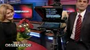 VIDEO Sandra Stoicescu si Lucian Mandruta si-au luat "Adio" de la telespectatorii "Observatorului"!