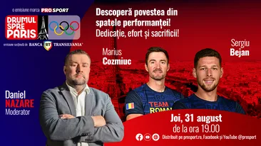 Canotorii Marius Cozmiuc şi Sergiu Bejan sunt invitații emisiunii ‘‘Drumul spre Paris’’ de joi 31 august, de la ora 19:00