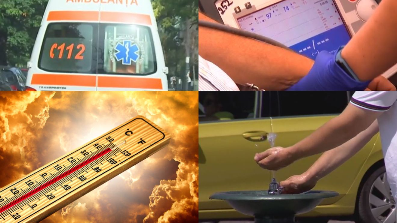 Serviciile de urgență sunt asaltate! Canicula provoacă un adevărat chin pentru români. Zeci de persoane au picat pe stradă, din cauza condițiilor meteo