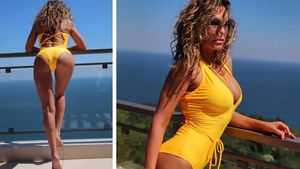 Anna Lesko, fotografiată în timp ce se bronza complet dezbrăcată pe balcon