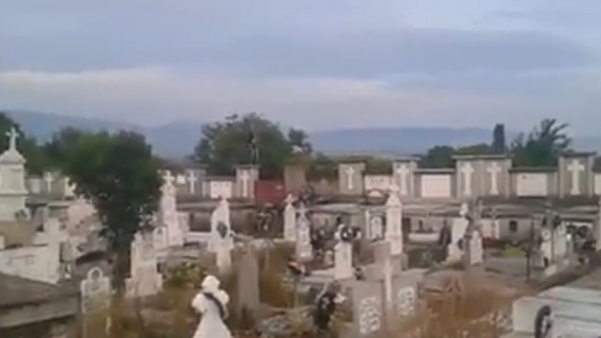 Revoltator! O tanara din Resita s-a filmat in timp ce sare pe morminte