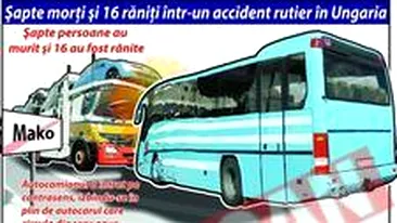 Turisti romani morti pe soselele din Ungaria