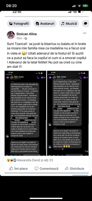 Tzancă Uraganu a răspuns de pe contul iubitei lui, Marymar