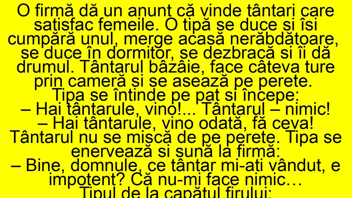 BANC | O firmă dă anunț că vinde țânțari care satisfac femeile