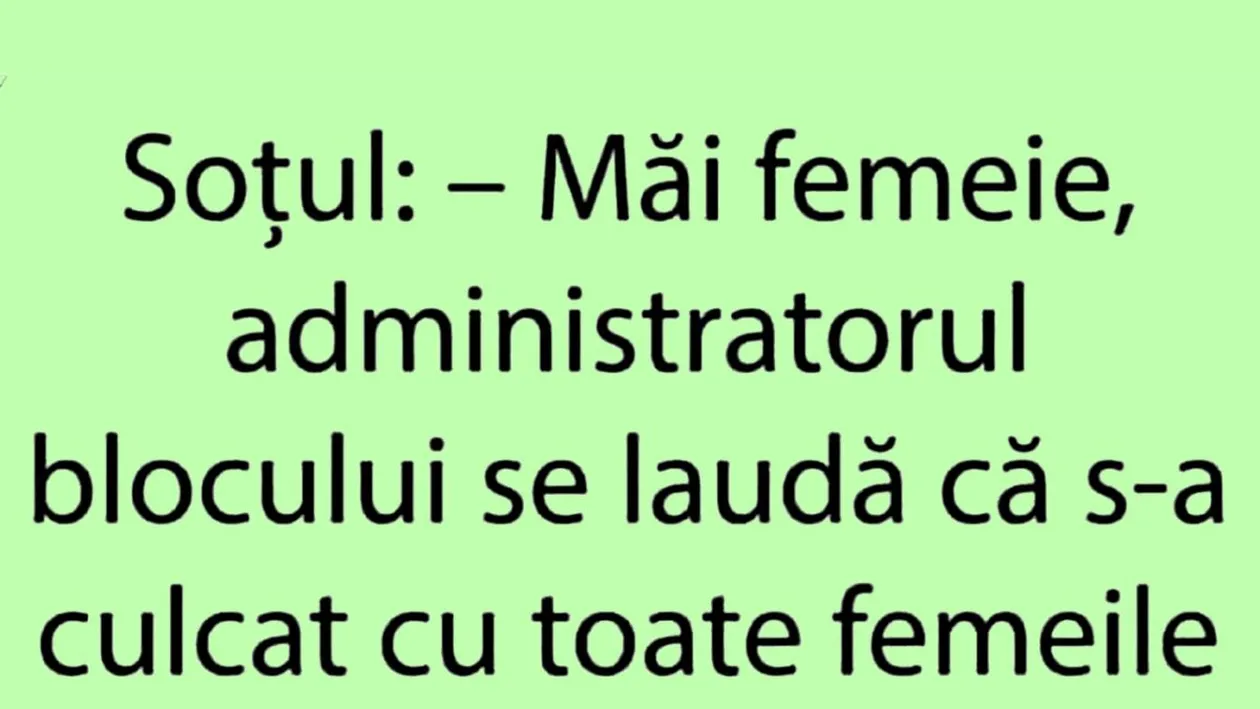BANC | Administratorul se laudă că s-a culcat cu toate femeile din bloc