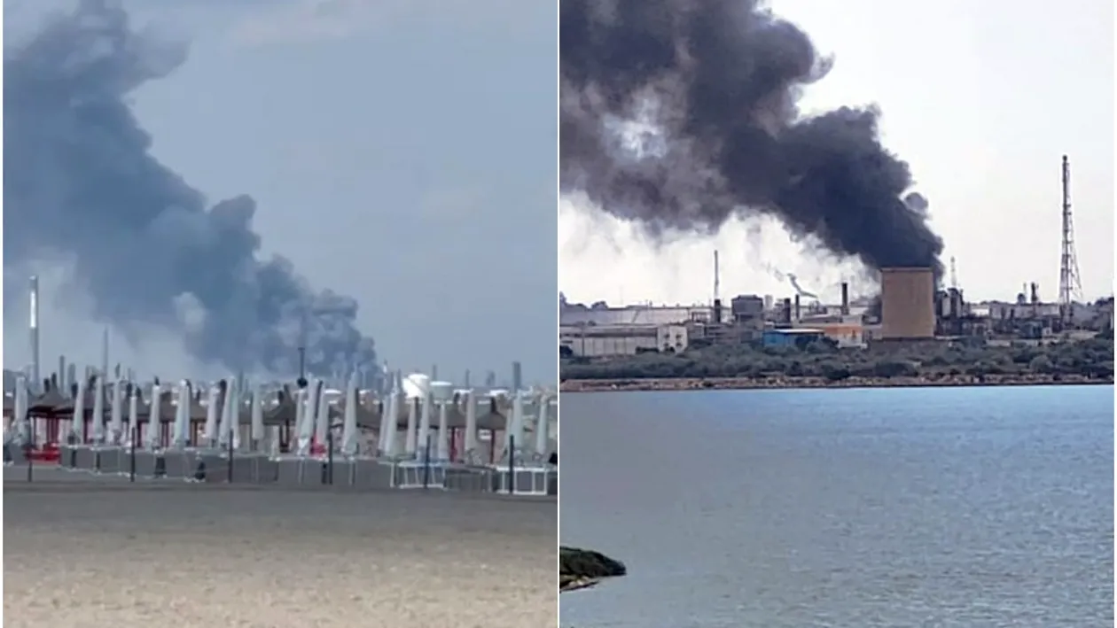 Explozie de proporții lângă o luxoasă stațiune de pe malul Mării Negre. Incendiu la rafinăria Petromidia